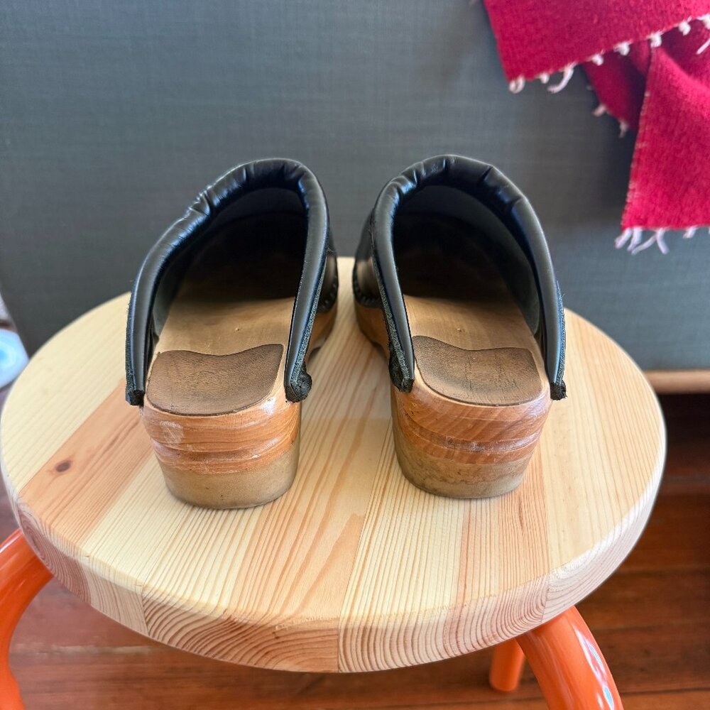 Troentorp Rembrandt Black Clogs, Women's size 39 (US Women’s 8.5/9 / Men’s 6) - Picture 3 of 15